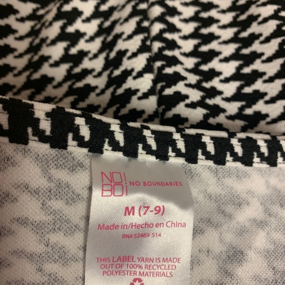 No Boundaries romper SZ M(7-9) houndstooth skort mini clueless 90’s causal - Picture 4 of 10